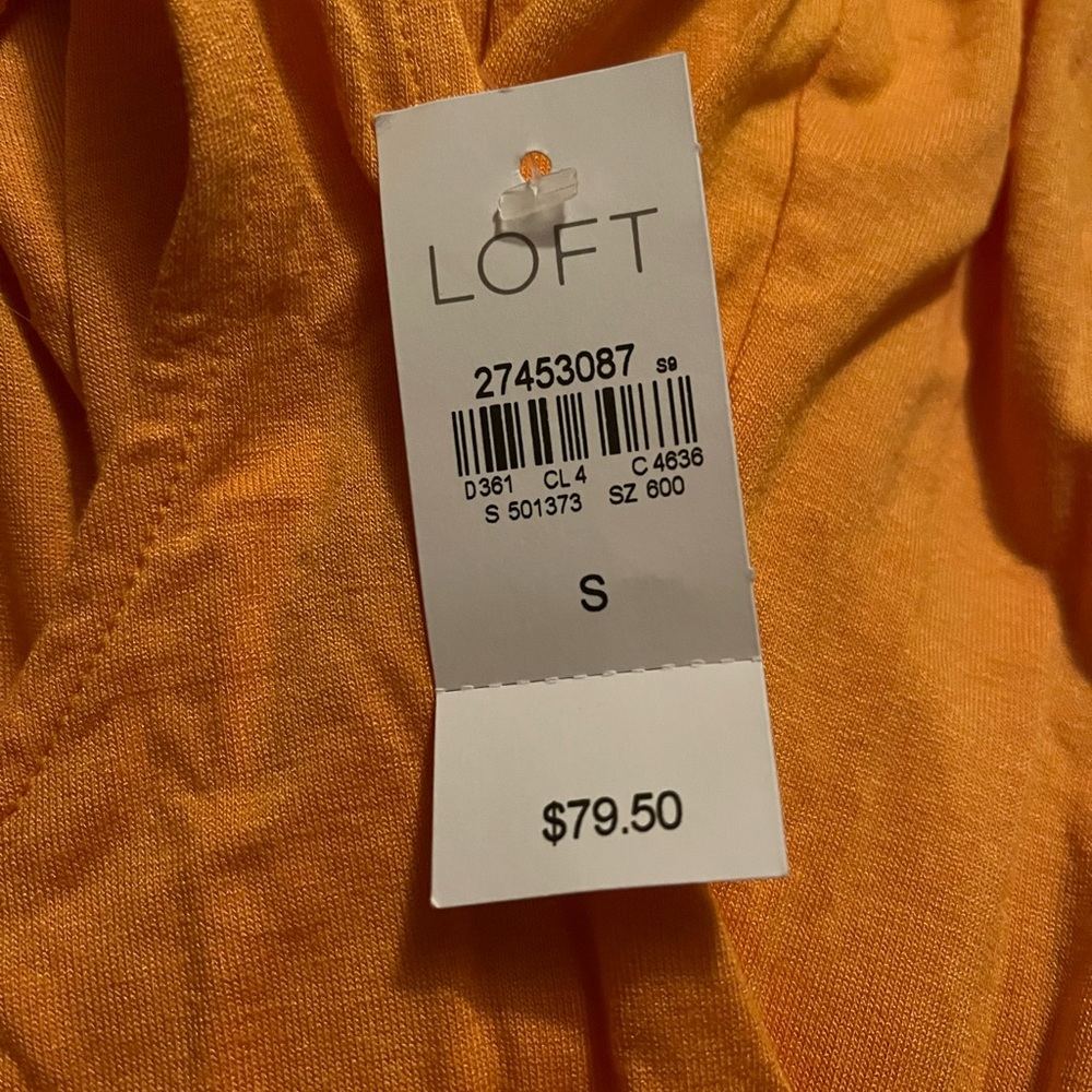 LOFT Beach Dress, NWT, Sz. Small in Marigold - Picture 3 of 5